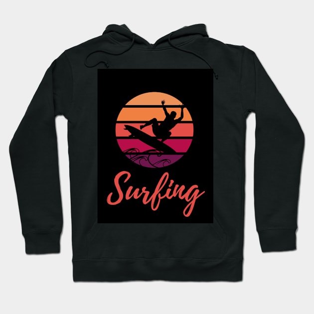 surfing Hoodie by FeaturedDes